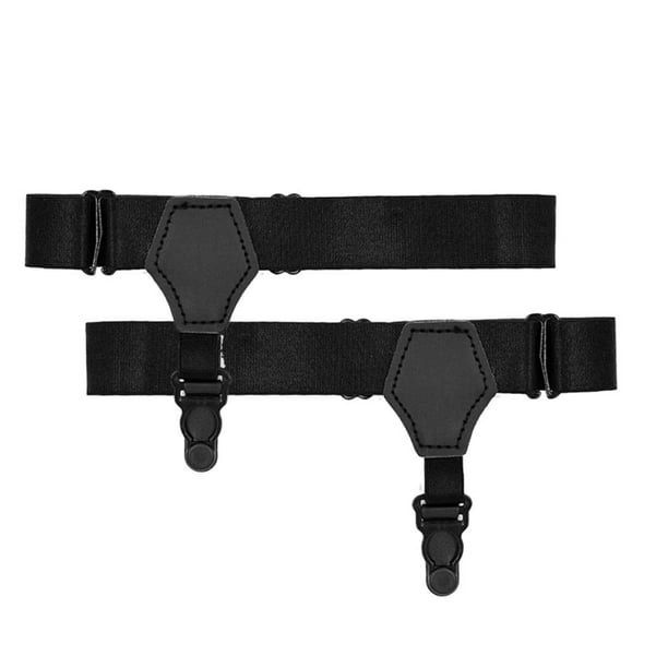 Emily Men Garters Single Garter-Strap Male Suspender Adjustable Hook Sock Garter Black Emily Men Garters Single Garter-Strap Male Suspender Adjustable Hook Sock Garter Black